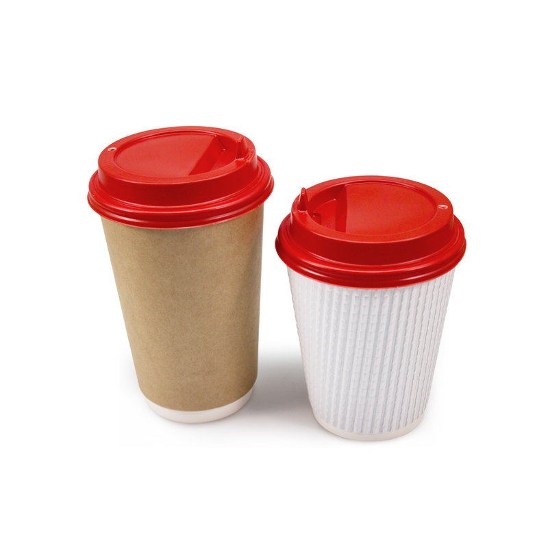 товар Крышка для бумажного стакана с откидным питейником, 90 мм, красная KRR190