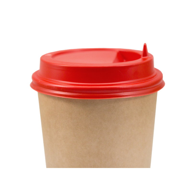 товар Крышка для бумажного стакана с откидным питейником, 90 мм, красная KRR190