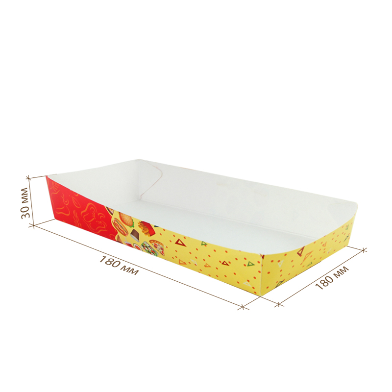 товар Лоток для фастфуда, 180*180*30 мм, Рог изобилия BK359