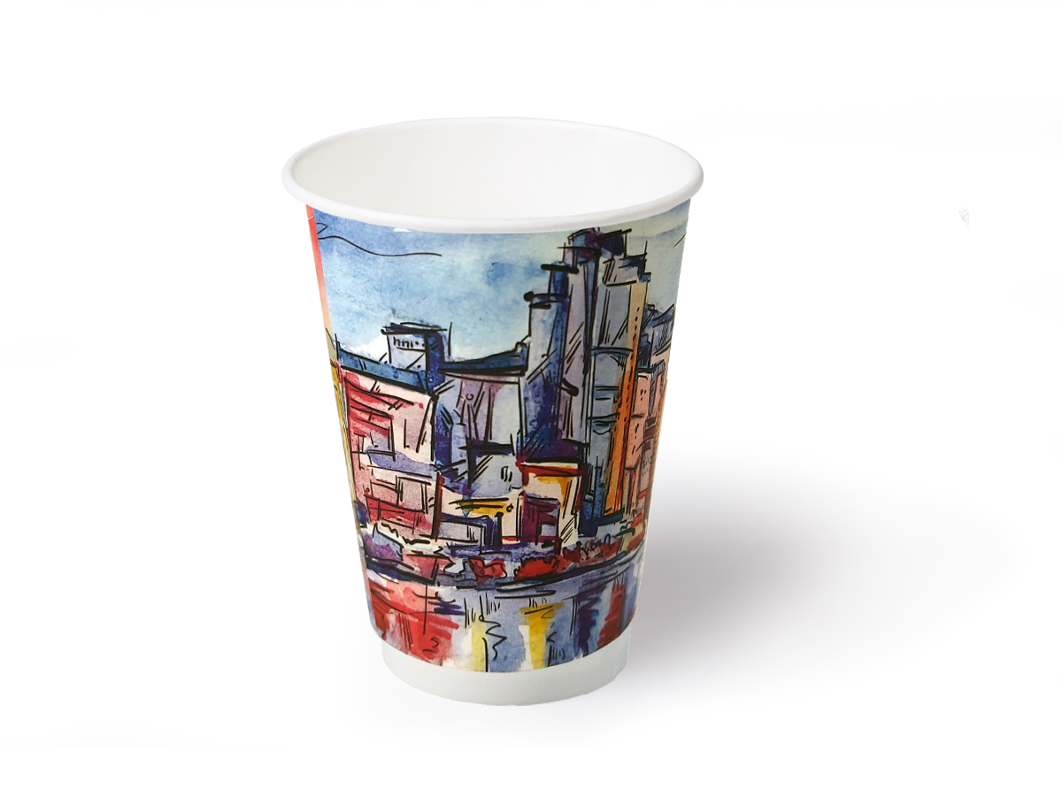 товар Стакан Город двухслойный 350 мл, софт тач STG335St