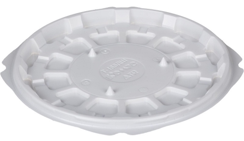 Белое шипованное дно для тортницы, круглое, 166*10,5 мм