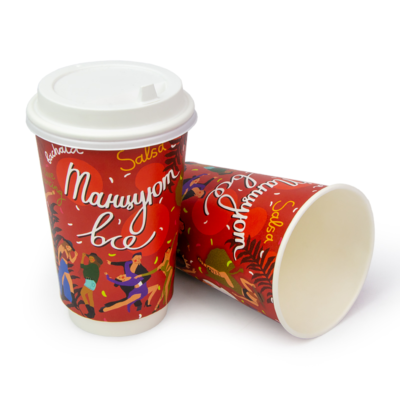 товар Бумажный двухслойный стакан 450 мл "Танцуют все" STD0461