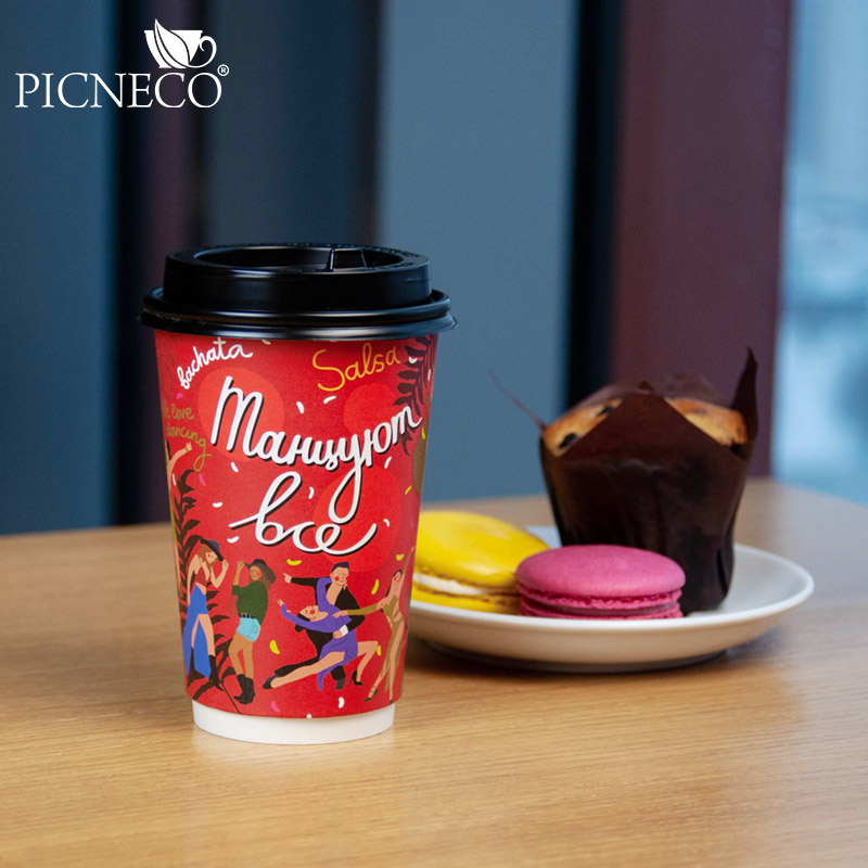 товар Бумажный двухслойный стакан 450 мл "Танцуют все" STD0461