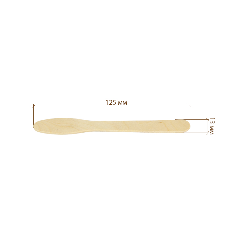 Палочка дегустационная, 125 мм деревянная