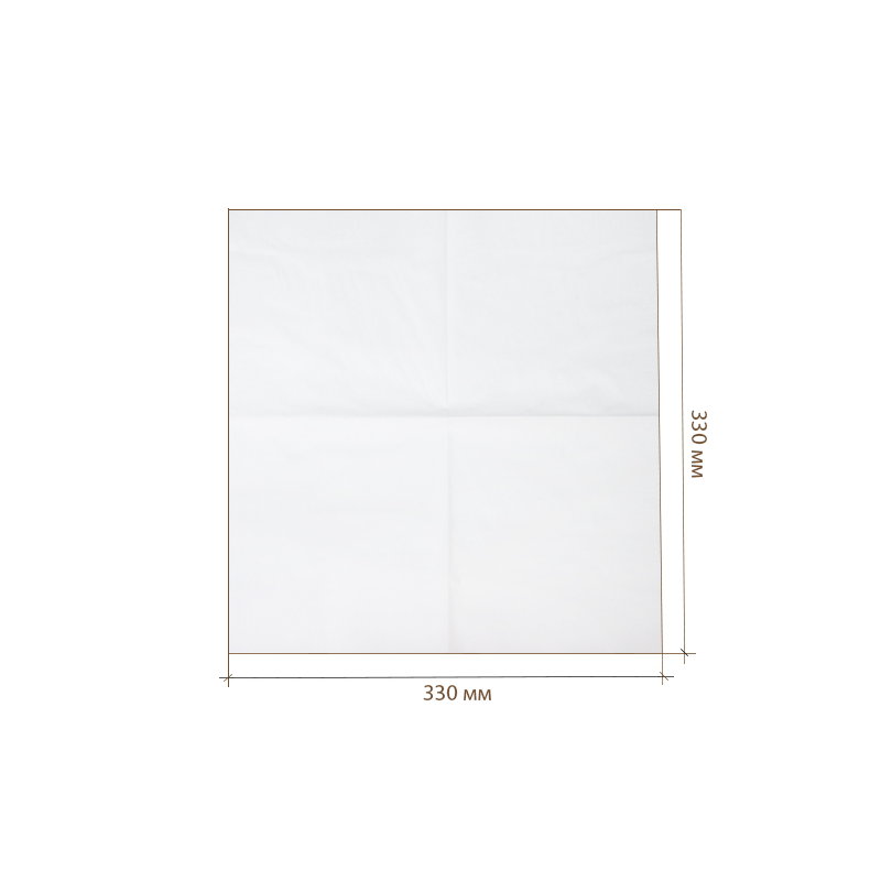 товар Салфетки 33х33 см, 2 слоя, белые [200 шт в пачке] SL233B