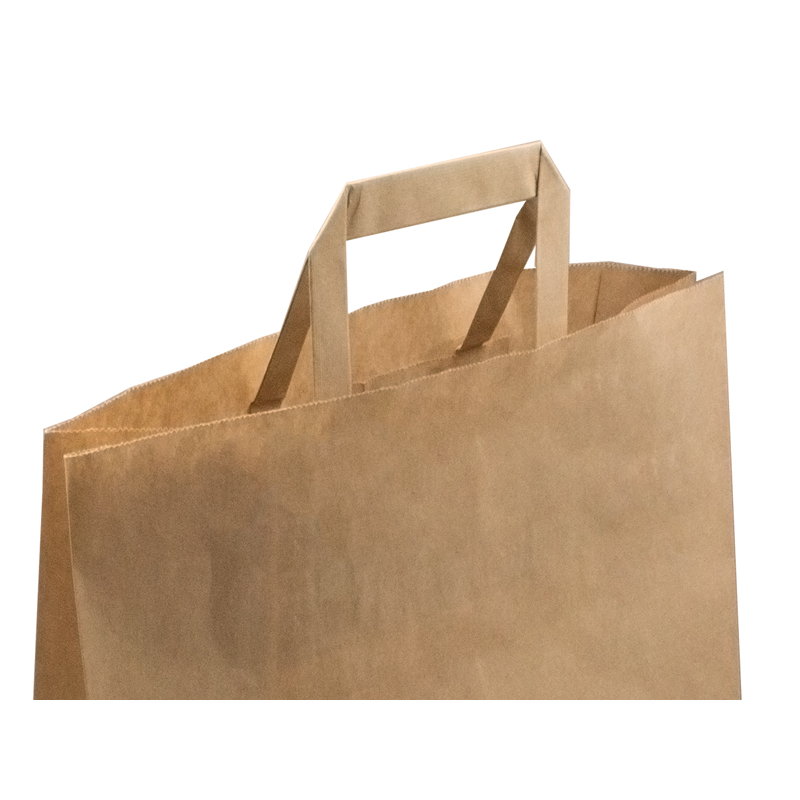 товар Крафт пакет с плоскими ручками, 330*180*370 мм KPP033