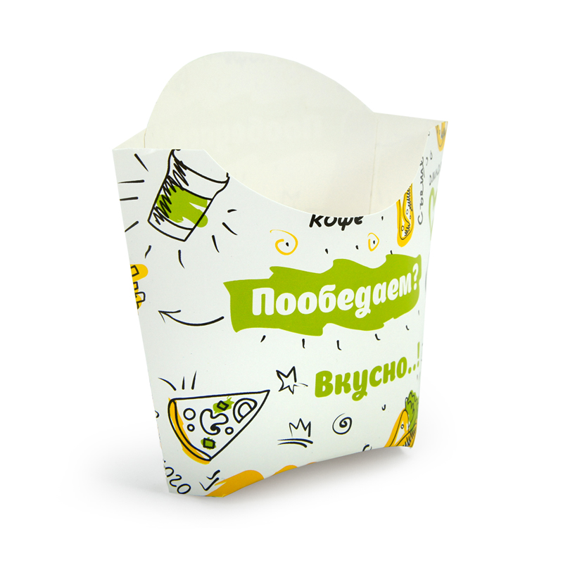 товар Упаковка для картофеля фри, 45*90*133 мм, 120 гр FOODкорт BK367
