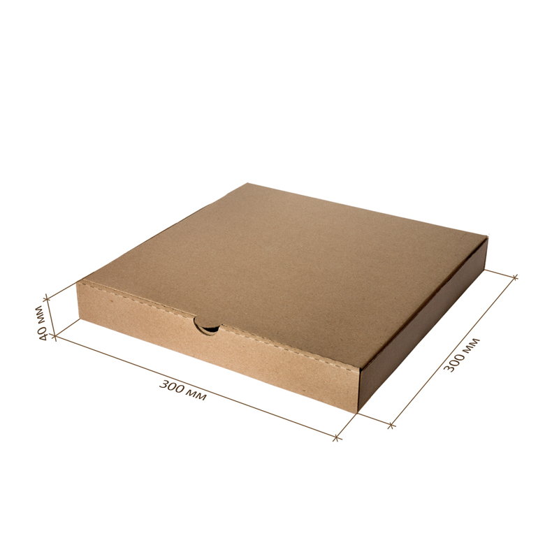 товар Коробка для пиццы, крафт, 300*300*40 мм PZ030Kr