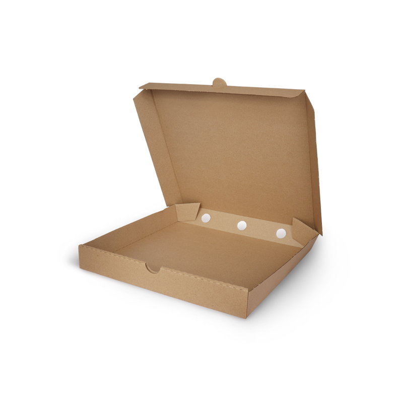 Коробка для пиццы, крафт, 300*300*40 мм