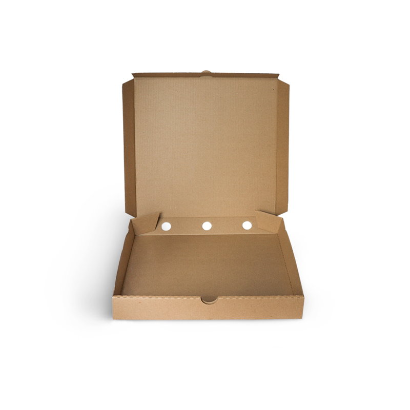 Коробка для пиццы, крафт, 300*300*40 мм
