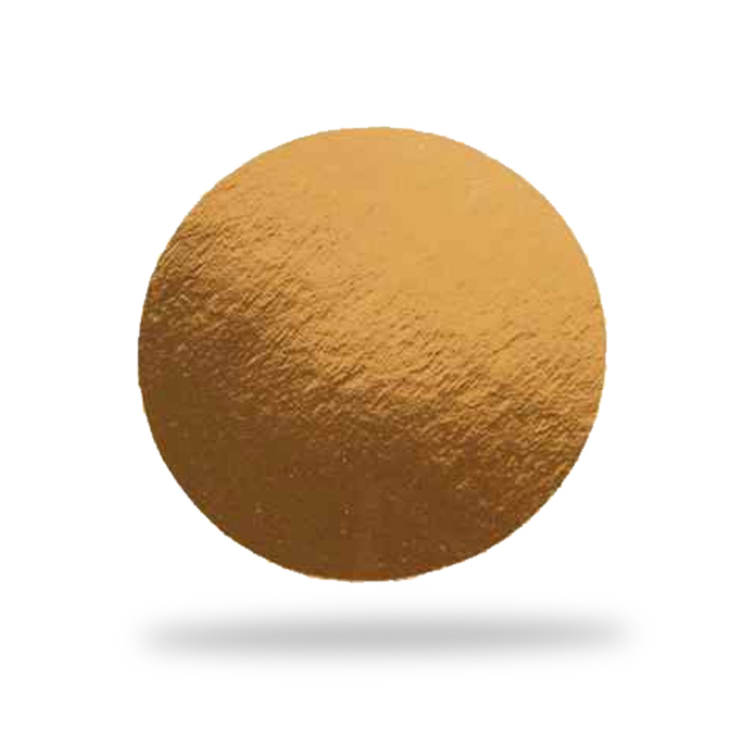 Подложка для торта круглая золото, 22 см, толщина 0.8 мм