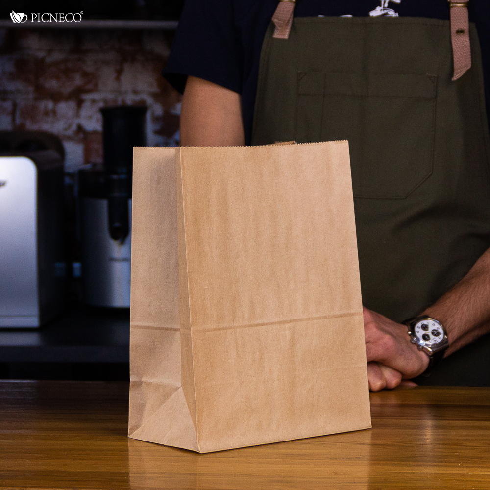 товар Крафт пакет с прямоугольным дном, 220*120*290 мм, 50 г/м KPD122