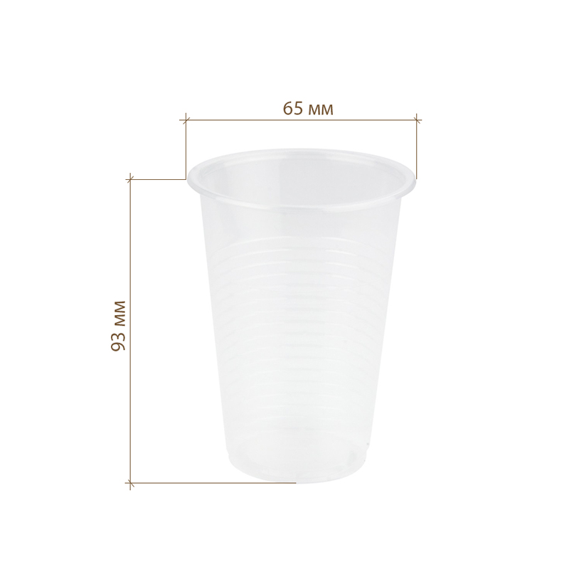 товар Стакан пластиковый прозрачный 200 мл одноразовый V3-2002