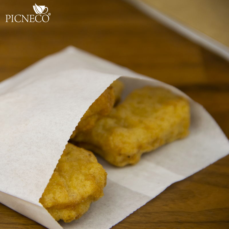 товар Бумажный плоский пакет для картофеля-фри, белый 115*100 мм KLD015