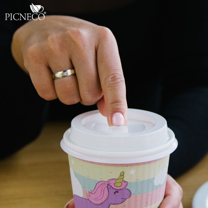 товар Крышка для бумажного стакана, 90 мм, белая глянцевая V3-0002