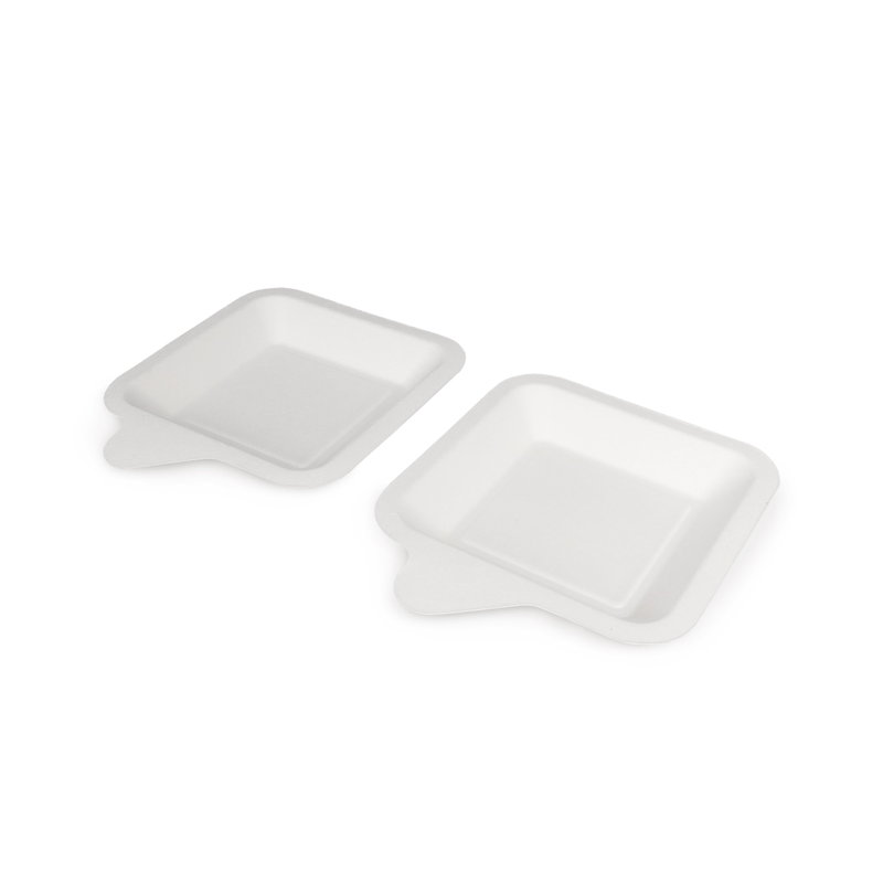 товар Тарелка квадратная для фуршета 100 мм из сахарного тростника, дегустационная TL040