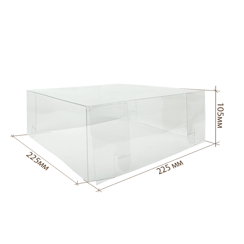 товар Коробка под торт с окном крафт, 225*225*105 мм, крышка BK403k