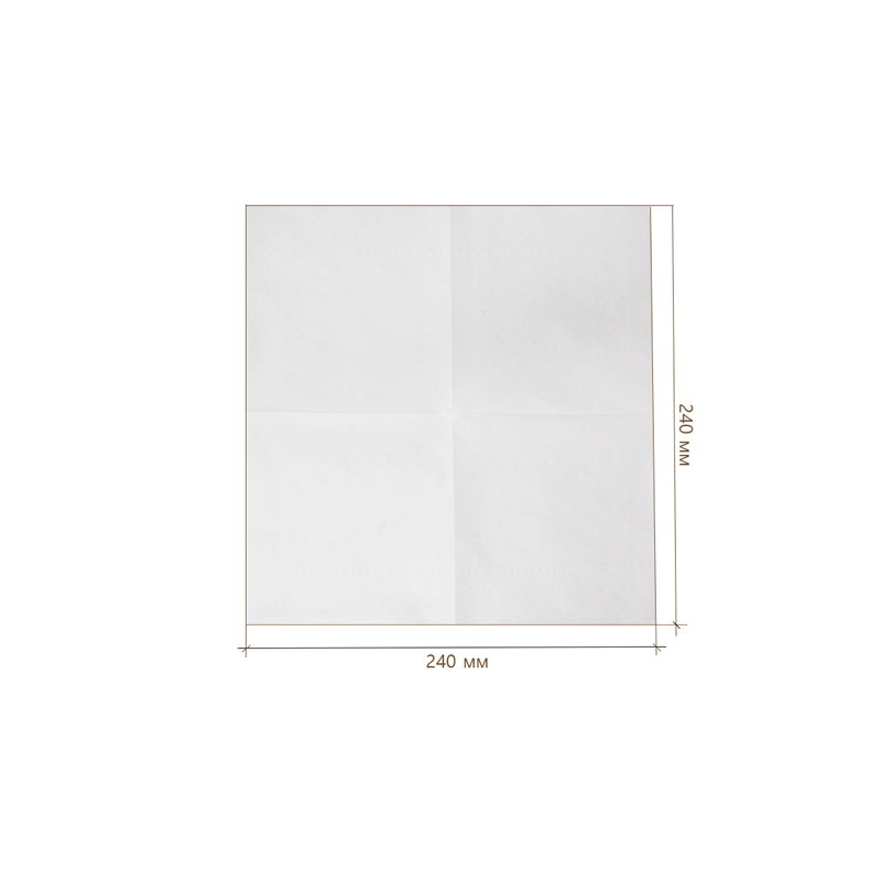 товар Бумажные салфетки "Gratias" белые, 2-слойные, 240*240 мм SL224B