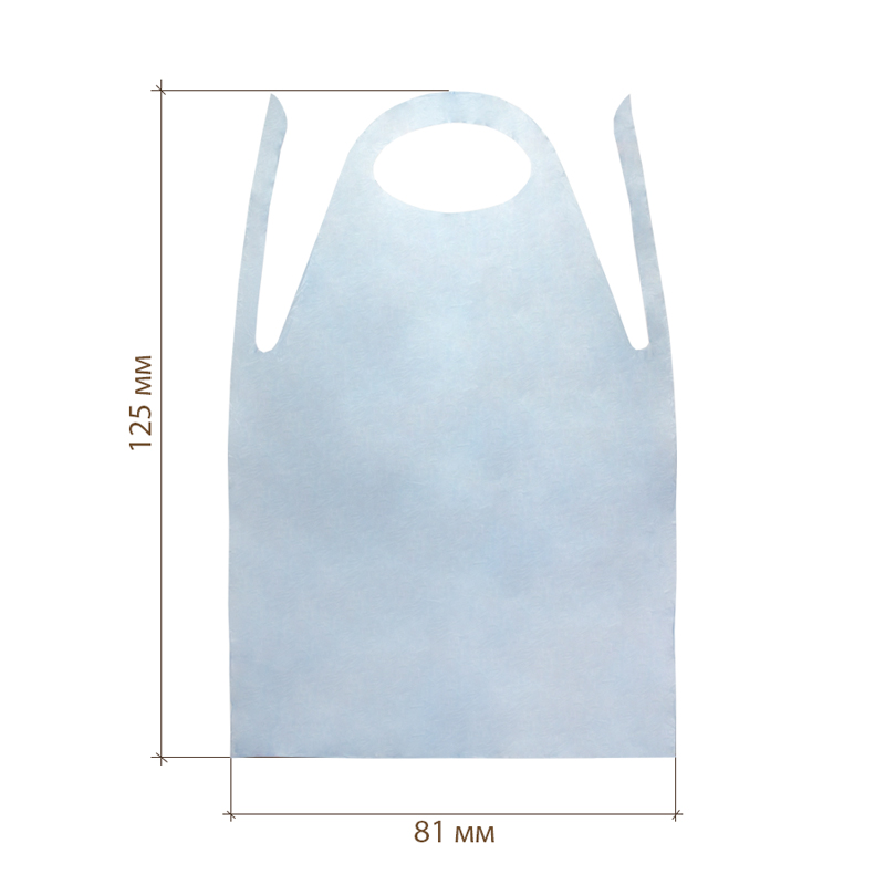 товар Фартук одноразовый полиэтиленовый, 81х125 см, голубой V8-0045