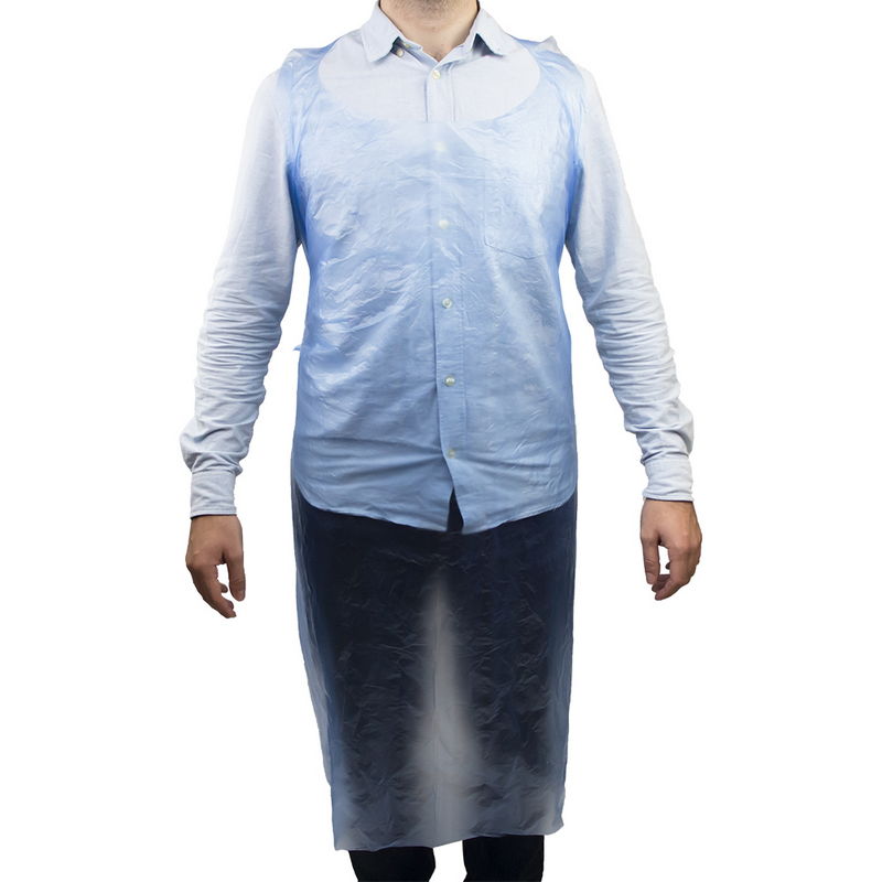 товар Фартук одноразовый полиэтиленовый, 81х125 см, голубой V8-0045