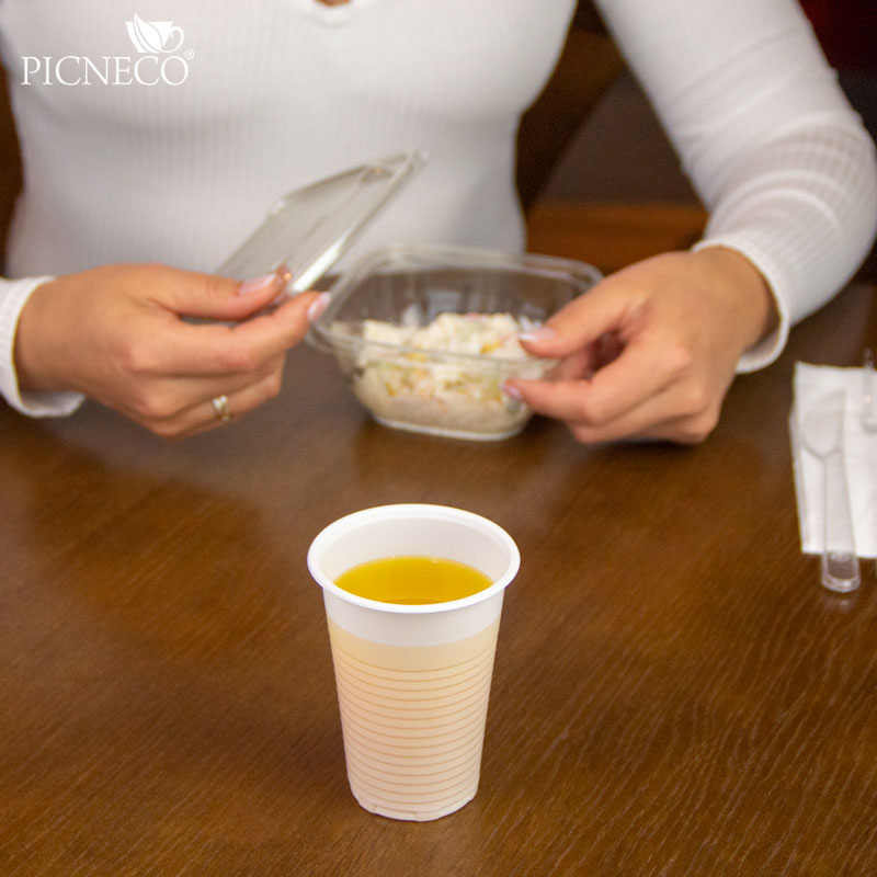 товар Стакан пластиковый 200 мл одноразовый белый V3-2001