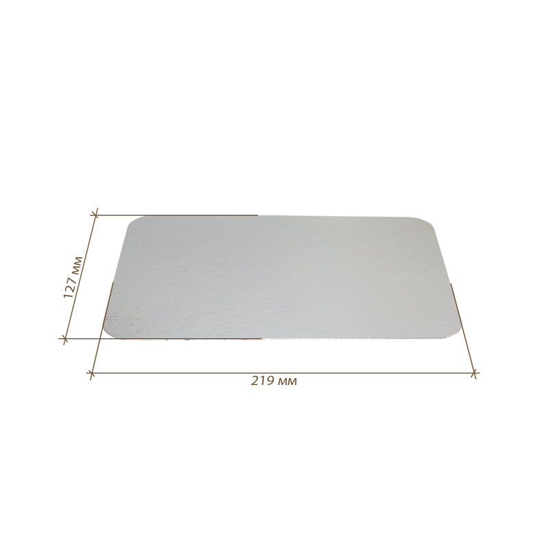 Бумажная крышка к алюминиевой форме ALL004, 219*127 мм (620 мл)