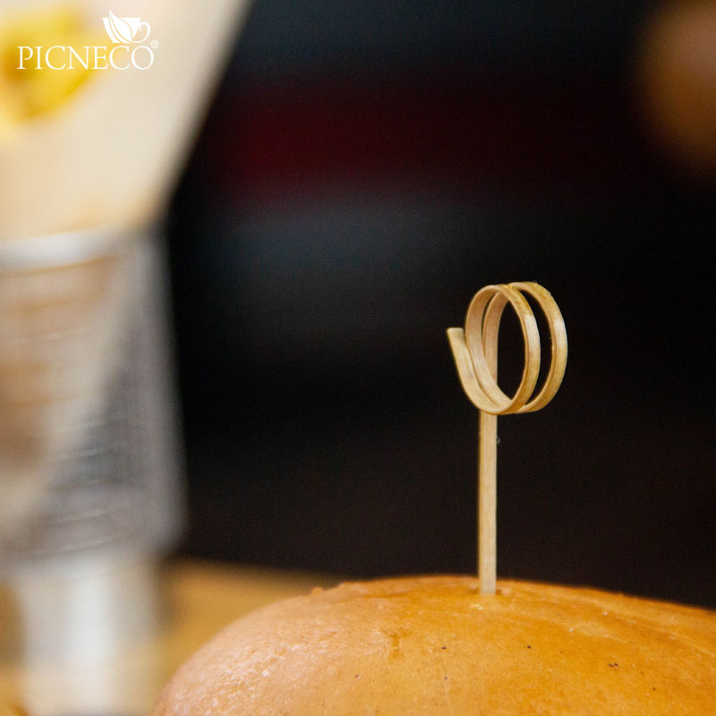 товар Бамбуковая шпажка для канапе "Кружок" тонкая, 12 см DP247