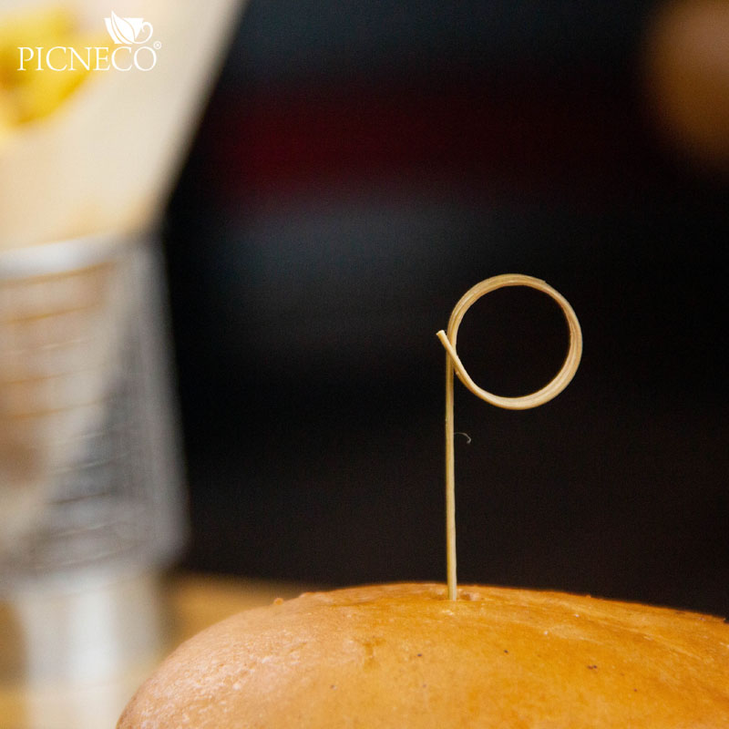 товар Бамбуковая шпажка для канапе "Кружок" тонкая, 12 см DP247