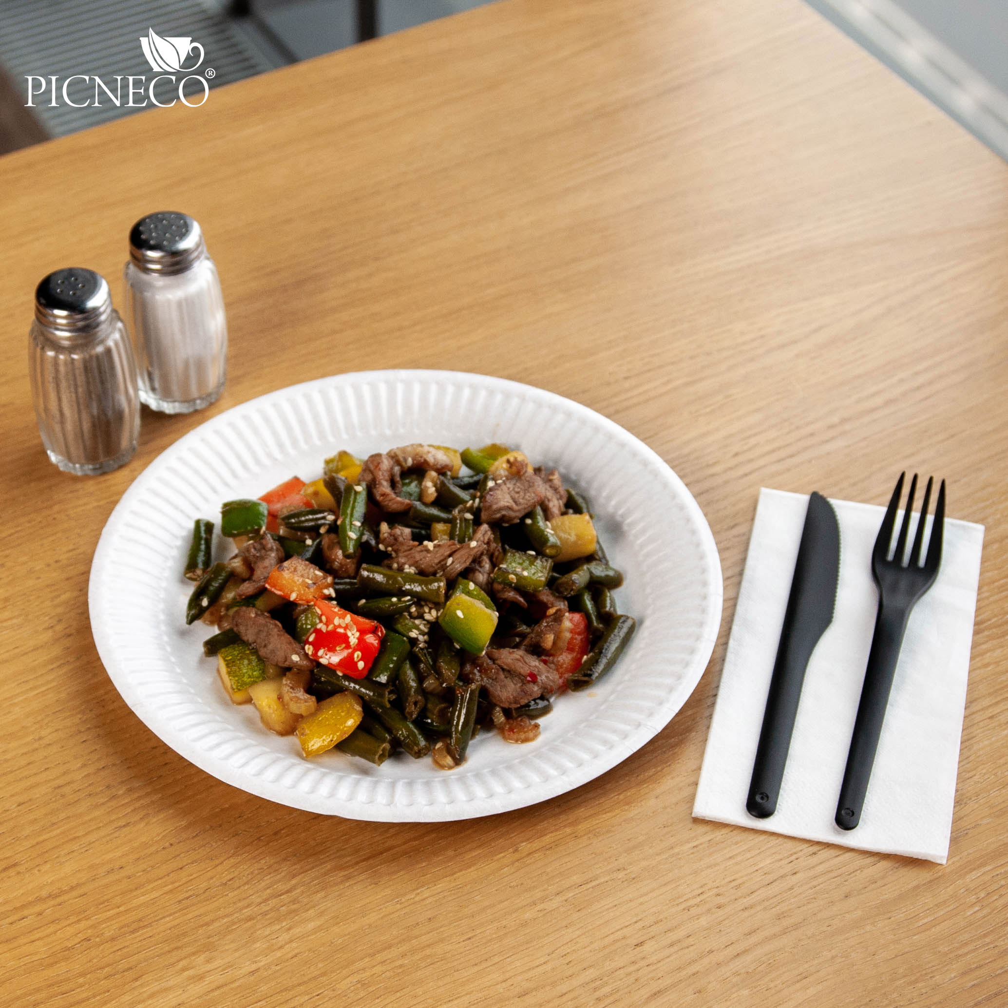 товар Тарелка картонная, c ламинацией, d=230 мм, белая BPL013