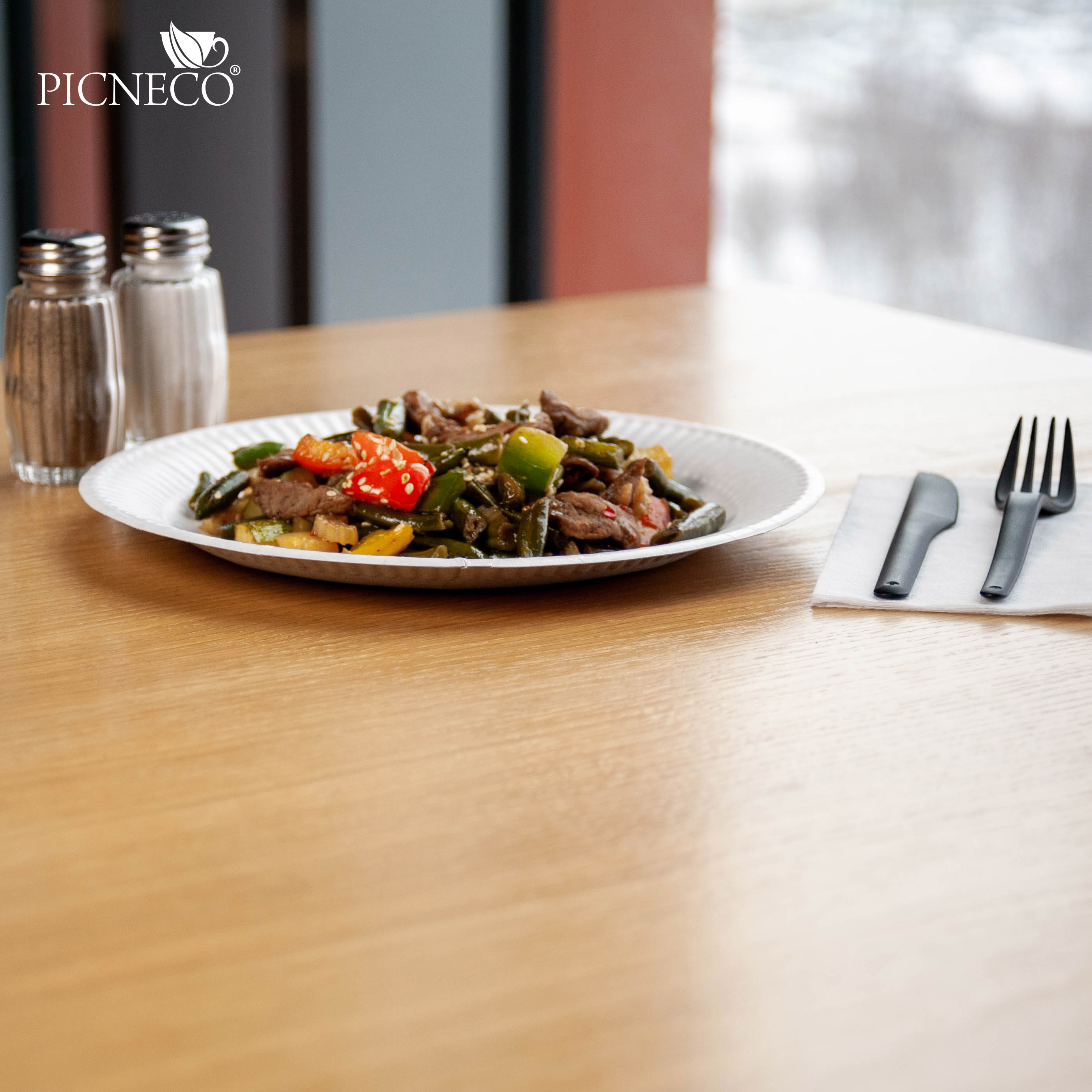 товар Тарелка картонная, c ламинацией, d=230 мм, белая BPL013