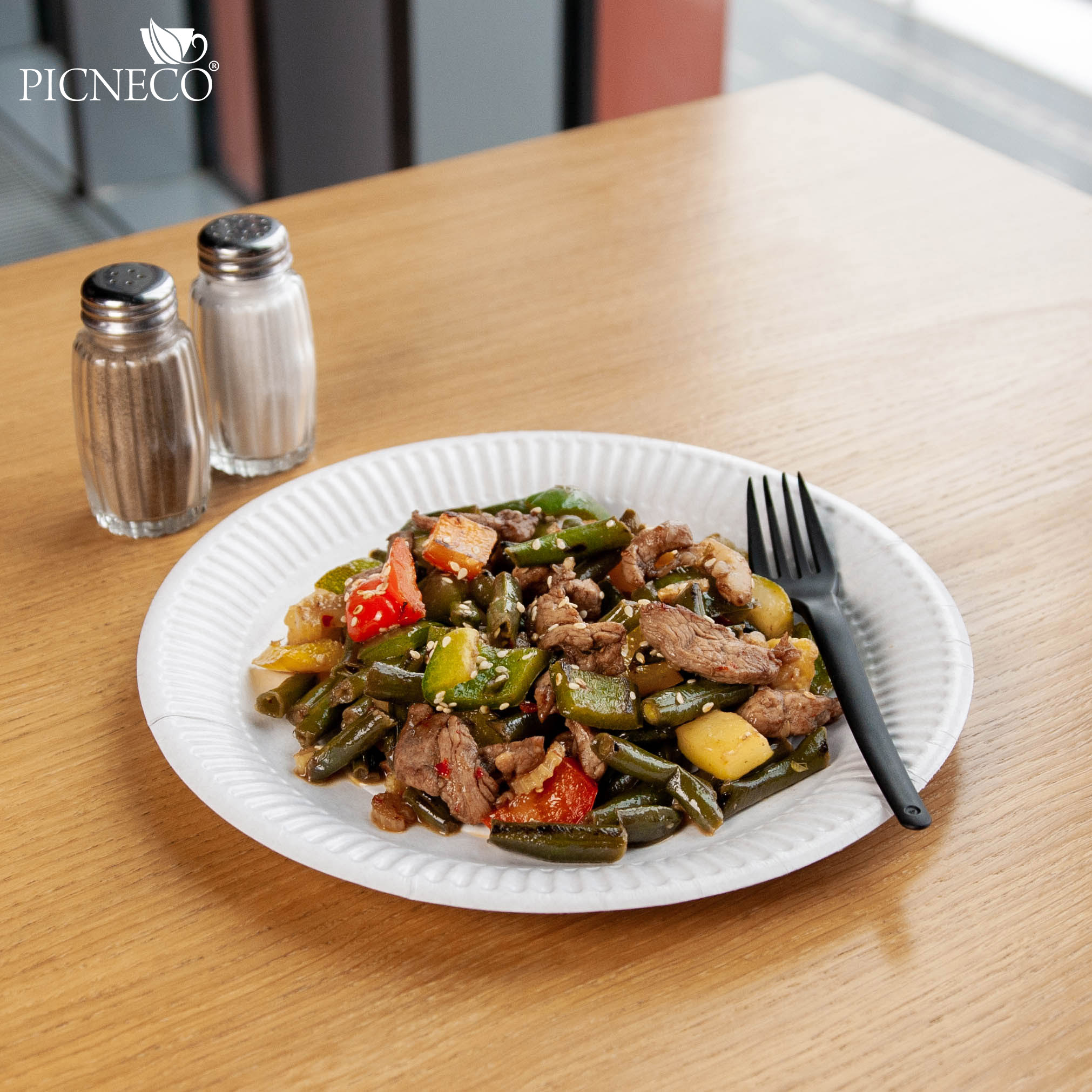 товар Тарелка картонная, c ламинацией, d=230 мм, белая BPL013