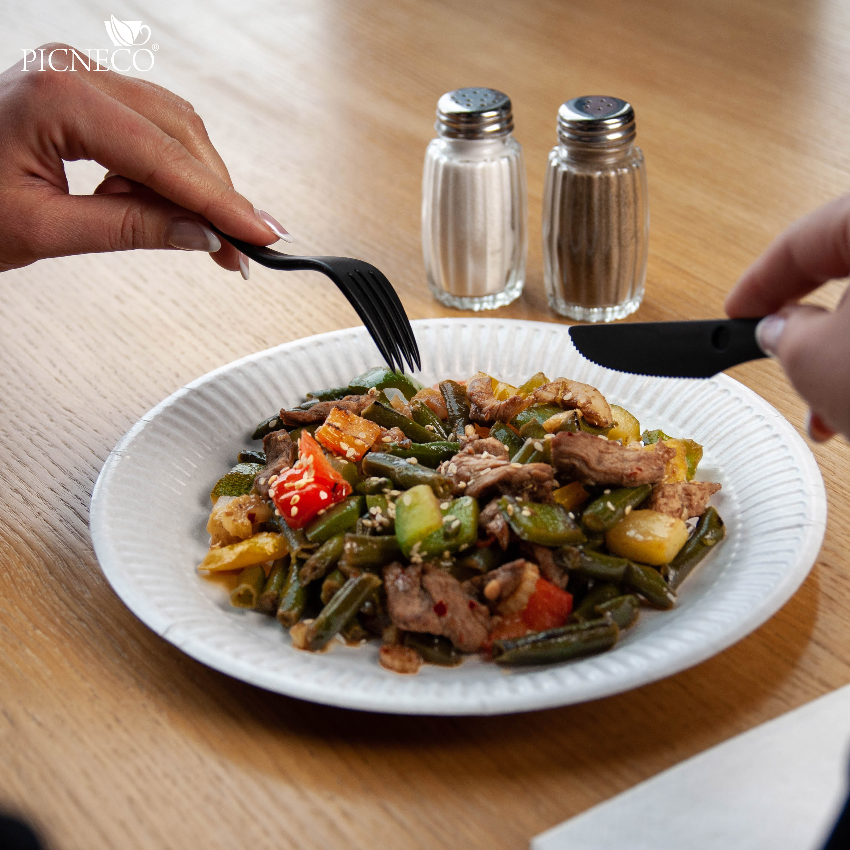 товар Тарелка картонная, c ламинацией, d=230 мм, белая BPL013