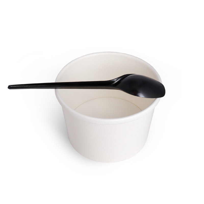 товар Пластиковая чайная черная ложка ПРЕМИУМ, 130 мм SPP204C