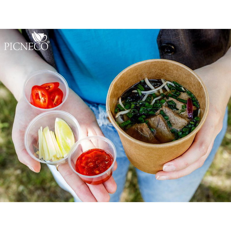 товар Одноразовая супница крафт с бумажной крышкой, 760 мл BK047