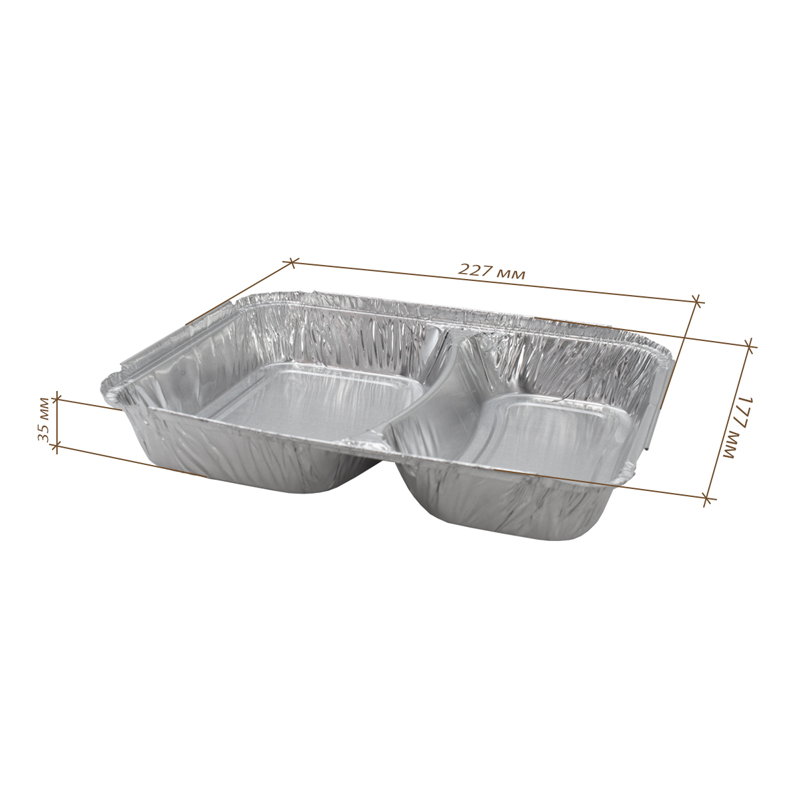 товар Форма алюминиевая двухсекционная, 227х177 мм (490/350 мл) ALL010