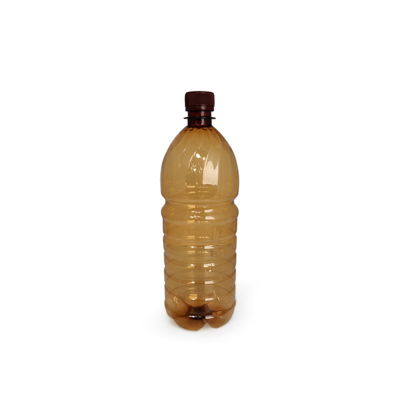 Бутылка ПЭТ коричневая 1 литр, горлышко 28 мм