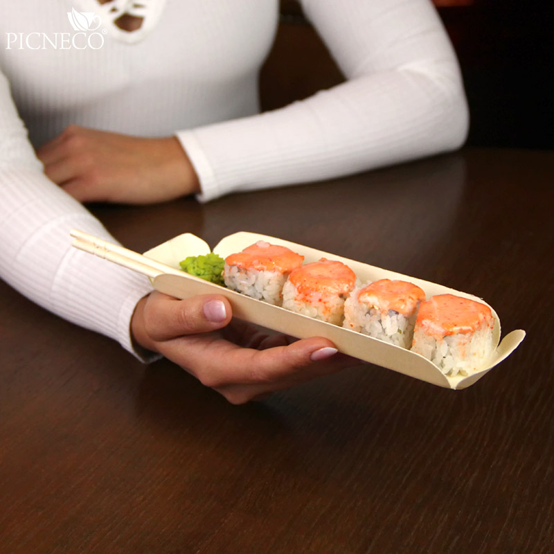 товар Деревянный лоток из шпона 215*75*25 мм DP204