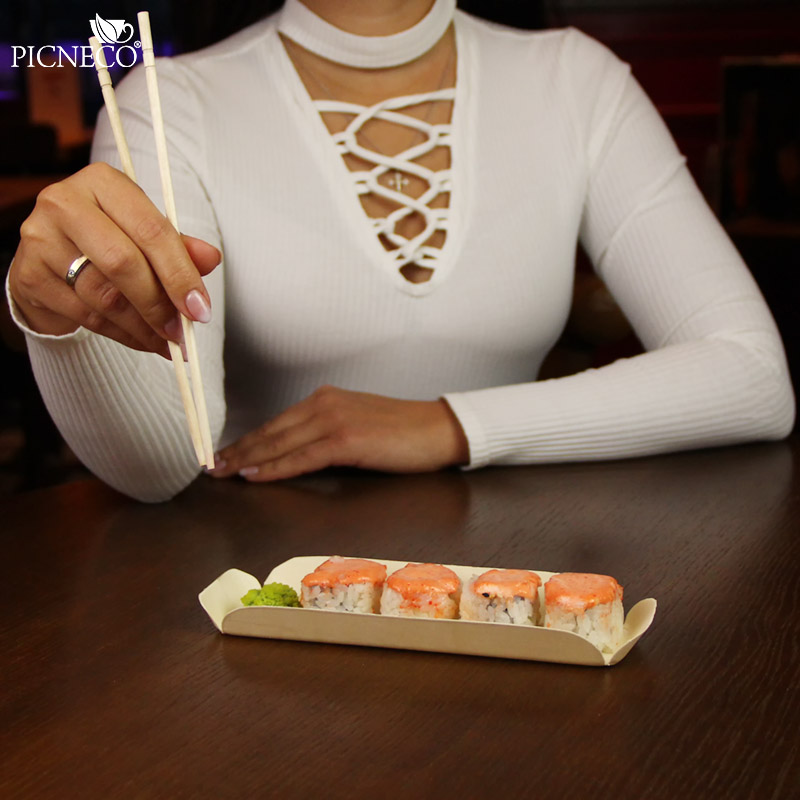 товар Деревянный лоток из шпона 215*75*25 мм DP204