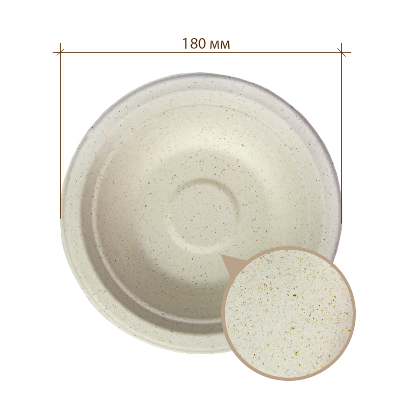 товар Миска глубокая, 480 мл (макс. 550 мл) с добавлением пшеничной соломы TLP008