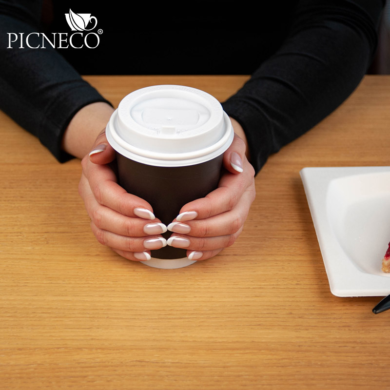 товар Бумажный двухслойный стакан 350 мл черный STDC035