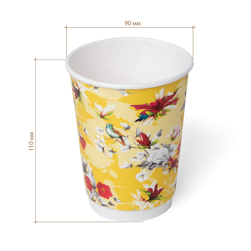 товар Бумажный стакан с рисунком "Китай" 350 мл, двухслойный STD325Ch