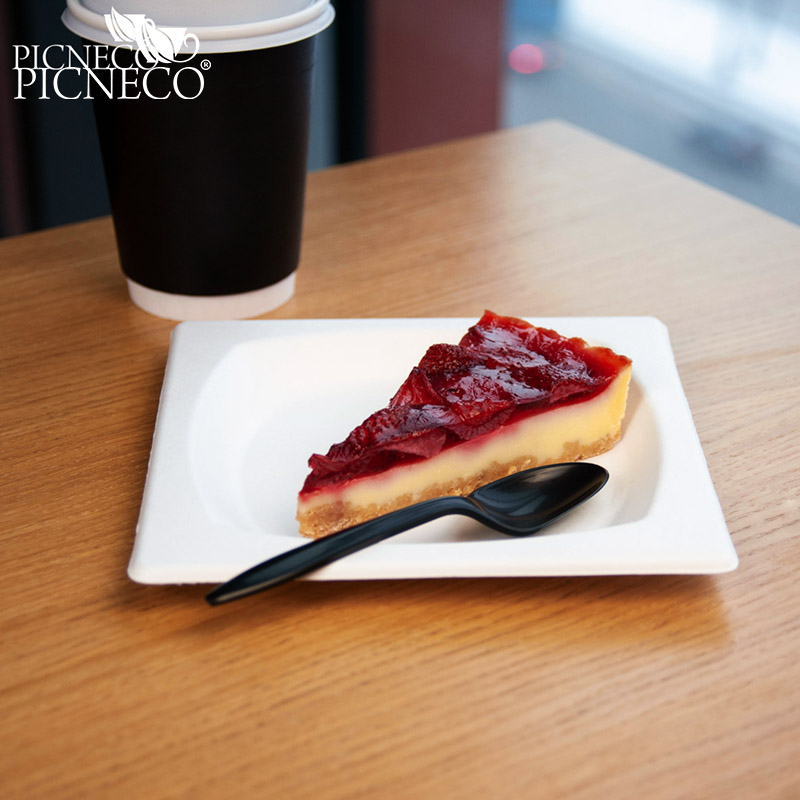 товар Тарелка квадратная с бортиком, из сахарного тростника, 170 мм TL170