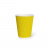 Бумажный гофрированный стакан, желтый, 350 мл (макс. 400 мл)