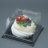 Коробка для торта [крышка] пластиковая квадратная прозрачная 138*138*95 мм
