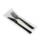 Набор черных приборов в инд. упаковке (нож, вилка, салфетка, зубочистка)