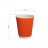 Бумажный гофрированный стакан, оранжевый, 250 мл (макс. 270 мл)
