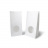 Бумажный крафт пакет с круглым окном, белый, ламинированный, 120(окно-70)*80*250 мм