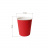 Двухслойный бумажный стакан с конгревом, красный, 250 мл (макс. 280 мл)
