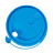 Крышка для стакана со съемным питейником 90 мм голубая матовая