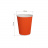 Бумажный гофрированный стакан, оранжевый, 350 мл (макс. 400 мл)